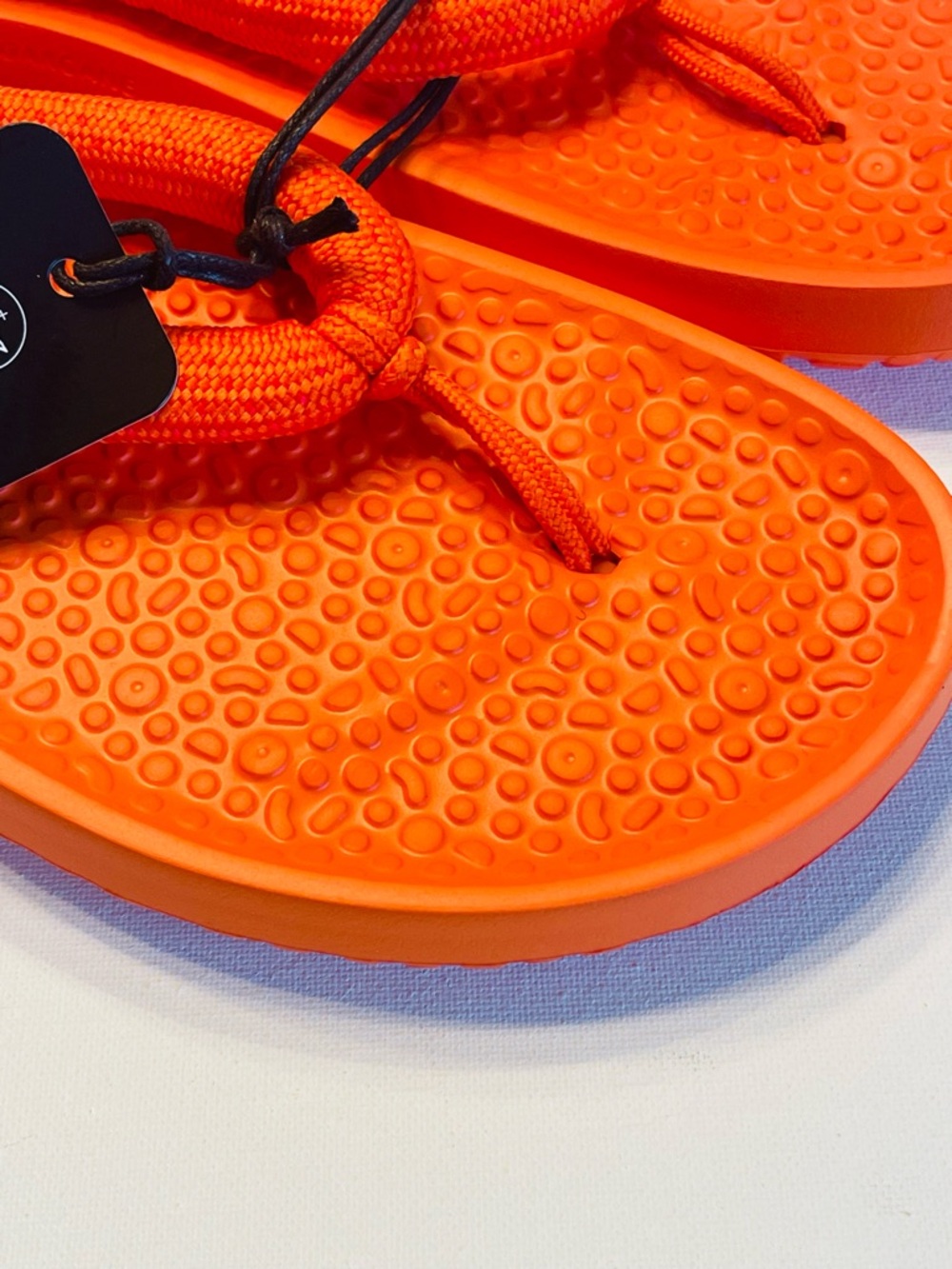 ALLBIRDS SUGAR ZEFFERS 2 FLIP FLOPS UNISEX SIZE 11 BUOYANT ORANGE - Picture 4 of 8